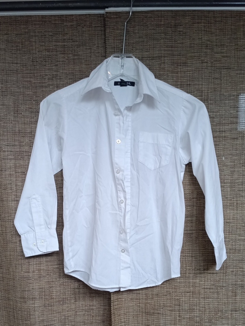 Boy's George White  Dress Shirt Size 8